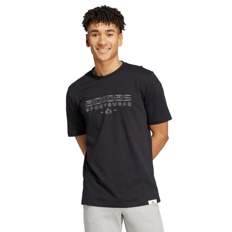 T-shirt adidas Tech Linear Graphic M IW2651 Clothing/Lifestyle/T-shirts Adidas