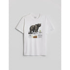 Men's regular printed T-shirt 4F 4FKAW26TTSHM4473-11S