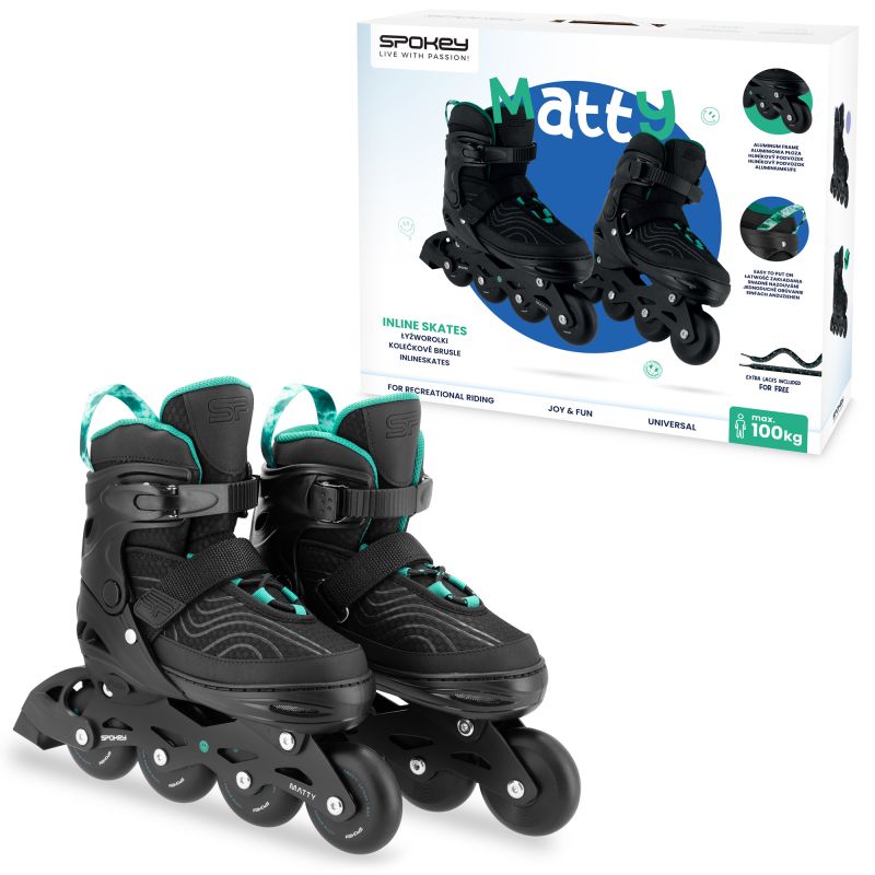 Spokey Matty SPK-943453 roller skates size. 35-38 GN Accessories/Skating/Rolki (pozostałe) Your Sports Performance
