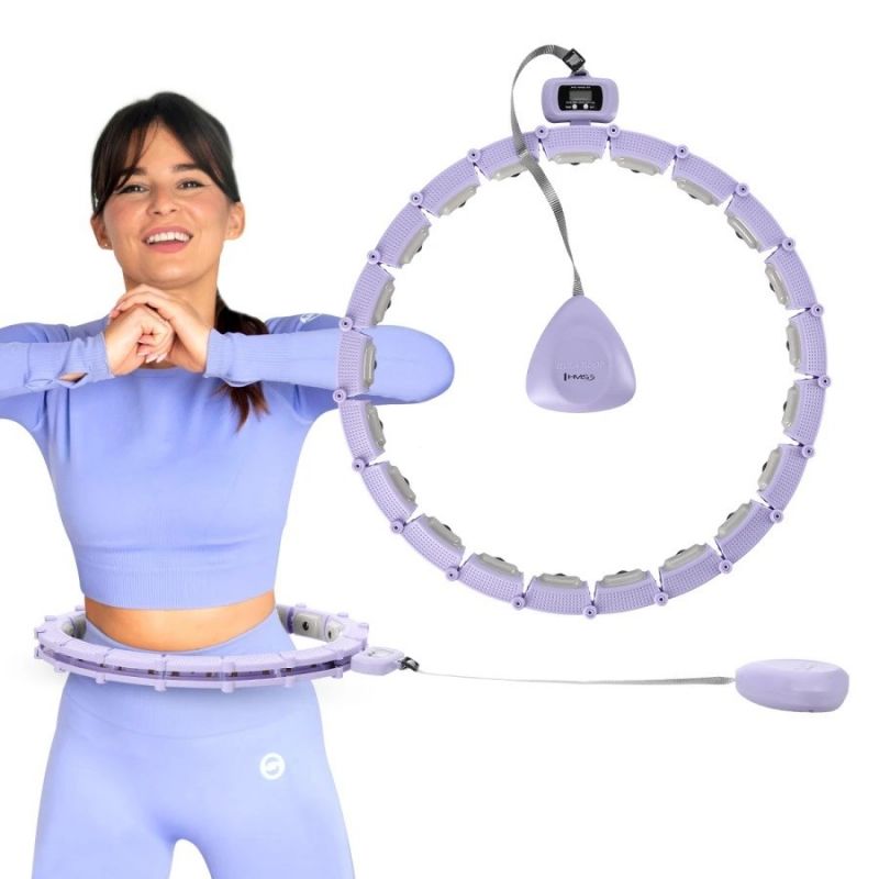 Hula hoop HMS HHM14 with magnets, weight and counter purple In preparation Your Sports Performance