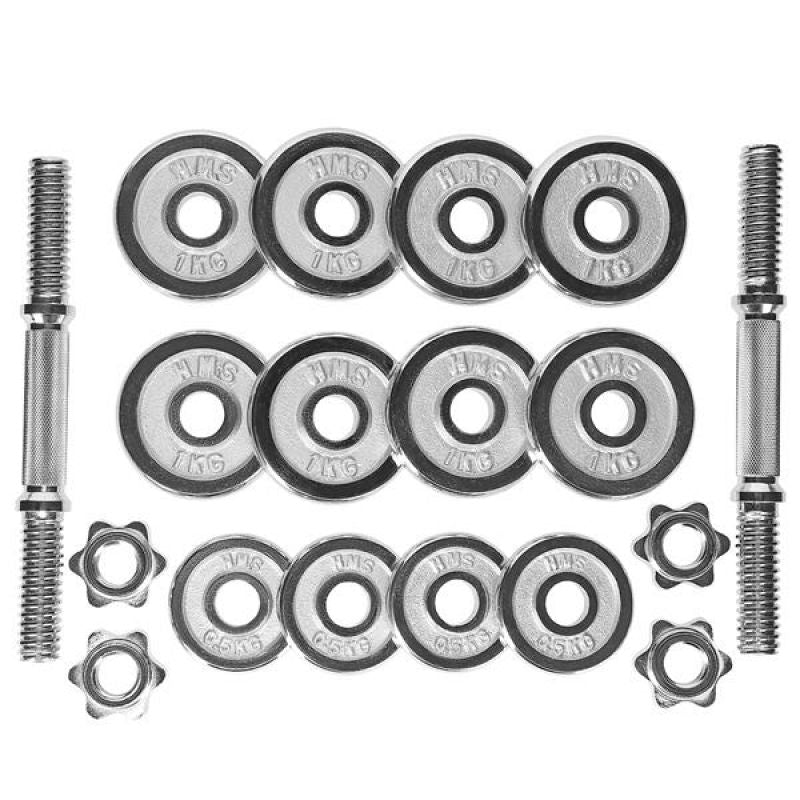 Barbells in a CHROME HMS suitcase 2x7,5kg STC15 Accessories/Training equipment Your Sports Performance
