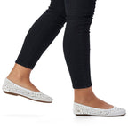 Rieker W RKR649 comfortable leather openwork shoes, white Footwear/Lifestyle/Rieker Your Sports Performance
