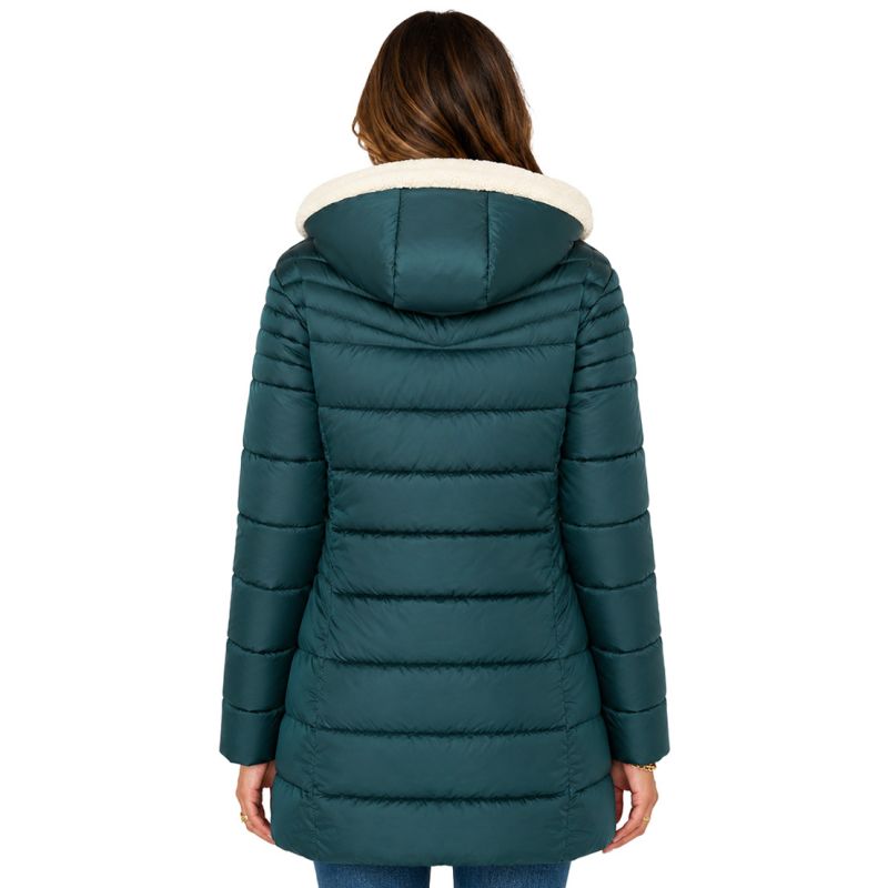 Geographical Norway CARENNE DGREEN DB LADY 0116 Women's Parka (WZ5516F/GN-DARK GREEN)