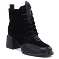 Women’s black suede leather ankle boots Artiker 59C0116