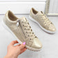 Comfortable leather shoes Rieker W RKR694, beige