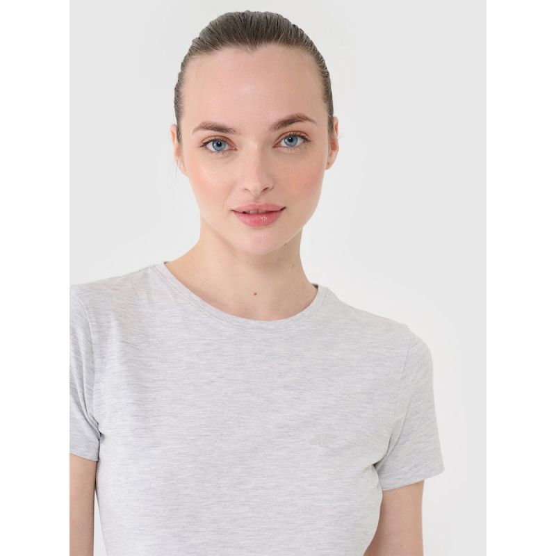 Slim plain women's T-shirt 4F 4FWMM00TTSHF2673-27M 4f