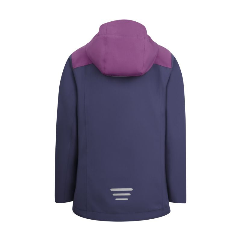 Children’s Rain Jacket for Girls Trollkids Girls Bergen Jacket violet blue/mallow pink (611-111)