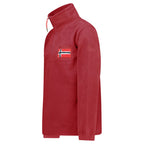 Geographical Norway TEQUATEUR BURGUNDY DB MEN 233 Men's Fleece Jacket (WZ6696H/GN-BURGUNDY)