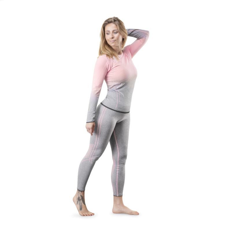 Thermoactive underwear Spokey Flora Set Lady Termo SM VT W 6114300000 gray and pink Clothing/Outdoor/Alpinus Your Sports Performance
