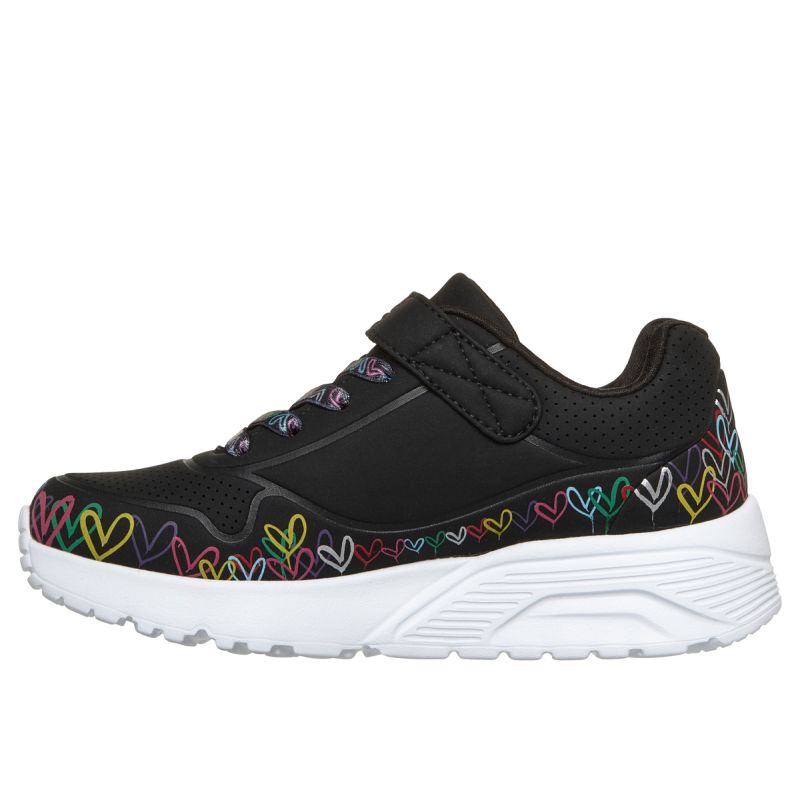 Skechers youth sneakers UNO LITE HEART CRAZE 314091L BKMT Skechers