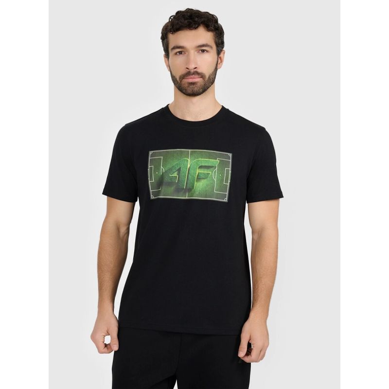 Men's regular printed T-shirt 4F 4FRAW25TTSHM3612-20S