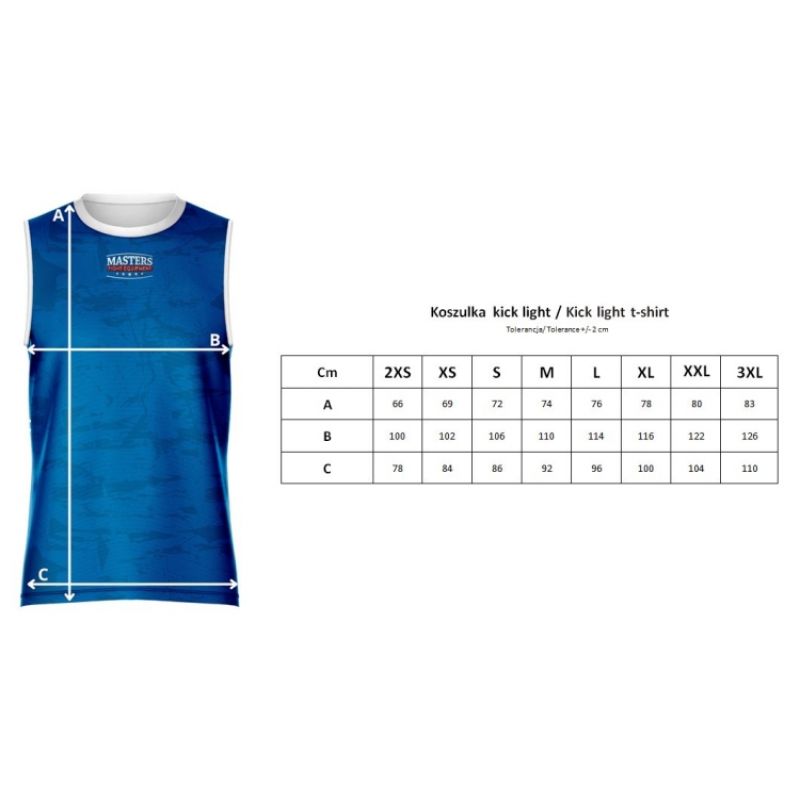 MASTERS Kick Light Sleeveless Shirt (WAKO APPROVED) In preparation Your Sports Performance
