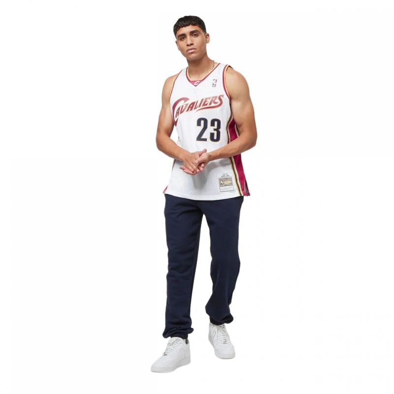 Mitchell &amp; Ness NBA Swingman Jersey Cavaliers 03 Lebron James M SMJYCP19209-CCAWHIT03LJA Clothing/Lifestyle/T-shirts/Mitchell & Ness Your Sports Performance