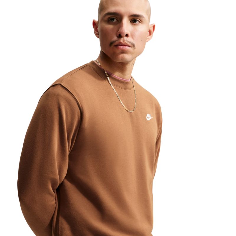 Nike Club FT Men's Sweatshirt Light Brown FN3888 270