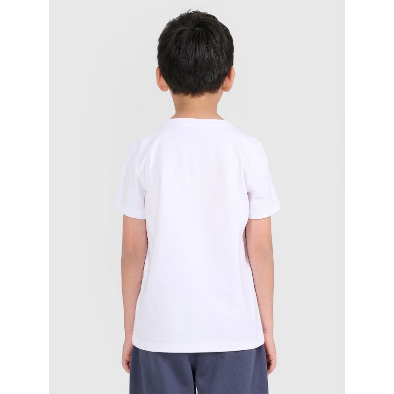 Boy's regular plain T-shirt 4F 4FJRMM00TTSHM3254-10S 4f