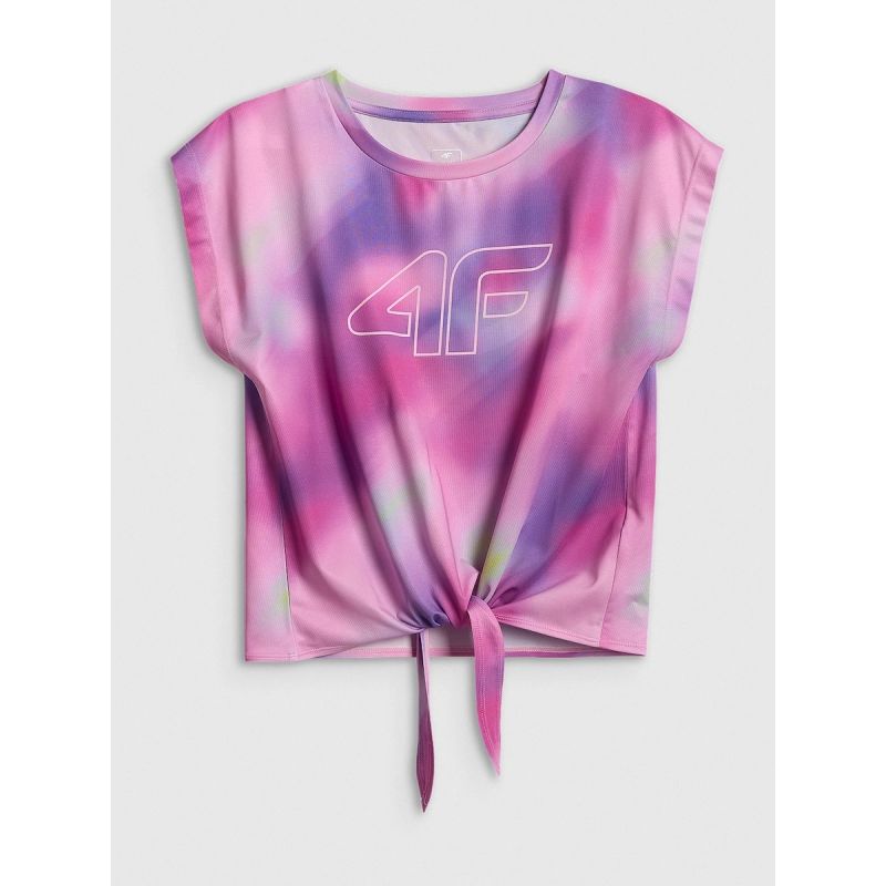 Girls' quick-drying sports crop-top 4F 4FJRSS26TFTSF2387-90A 4f