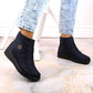 News W EVE437B navy blue wedge snow boots Footwear/Outdoor/News Your Sports Performance