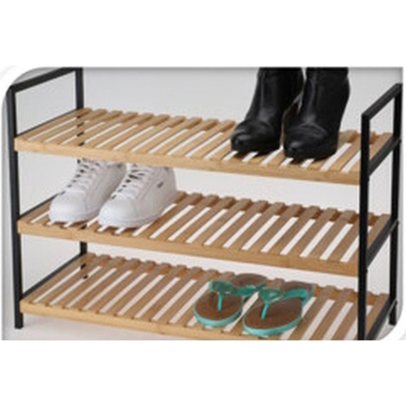 SHELF SHELF FOR SHOES 3 LEVELS BAMBOO EXCELLENT HOUSEWARE Footwear Your Sports Performance
