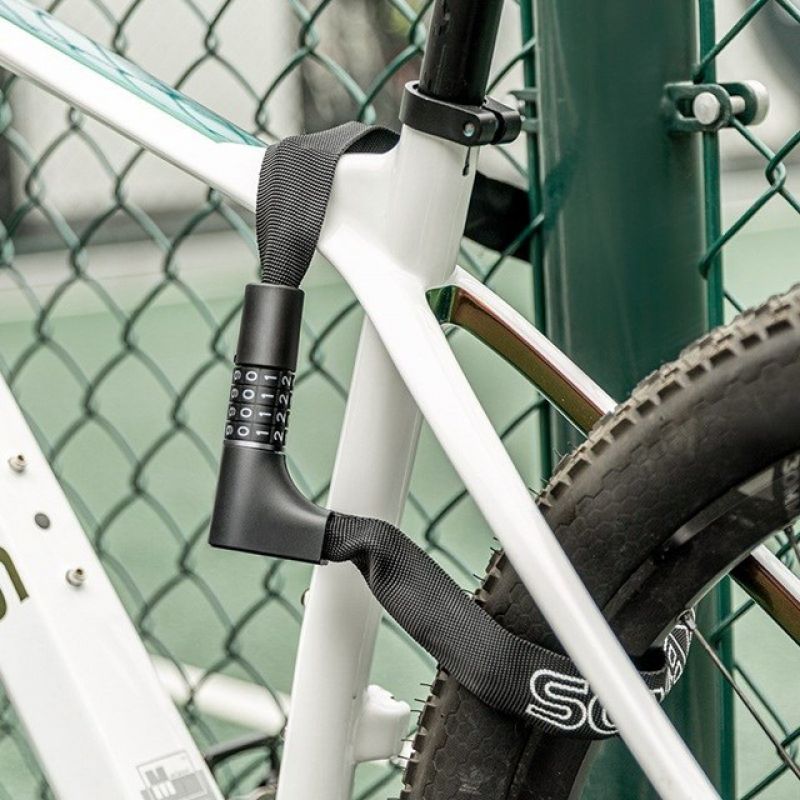 Rockbros 3230002001 bicycle lock with combination and key - black In preparation Your Sports Performance