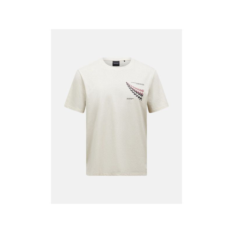 PEAK PERFORMANCE M Explore Graphic Tee, beige