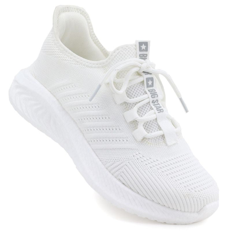 Men's white textile sports shoes Big Star UU174004 Big Star