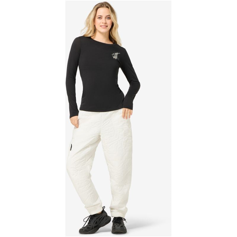Women's Long-Sleeve Shirt SUPER.NATURAL W LIL SKI BUNNY LS black