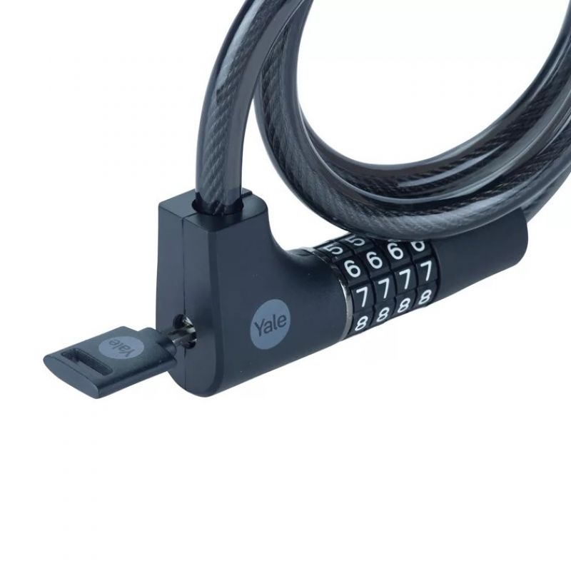 Yale Essential Security Combination & Key Cable Lock 12x1000mm In preparation Your Sports Performance