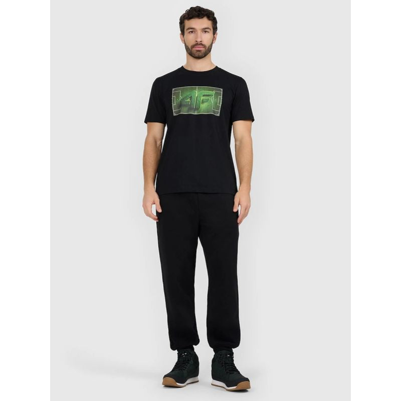 Men's regular printed T-shirt 4F 4FRAW25TTSHM3612-20S