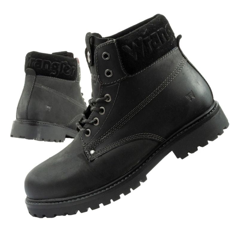 Wrangler Arch Fur men's boots, Chelsea boots, elegant, insulated, black Wrangler