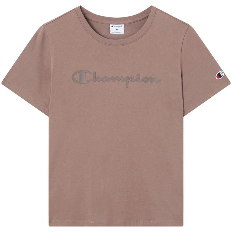 Champion Women's Short Sleeve T-shirt Dark Beige 119125 MS513