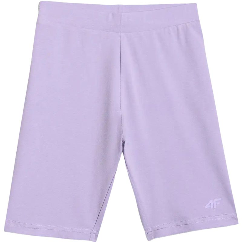 Girls' shorts 4F CAS F028 purple 4FJWSS26TSTIF028 51S