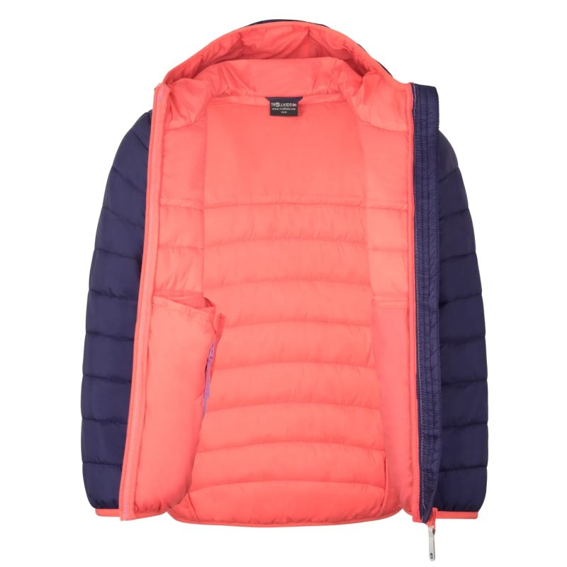 Trollkids Girls’ Eikefjord Jacket light violet/deep violet/coral pink (464-136)