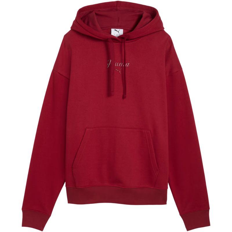 Women's Puma ESS Script Comfort Hoodie red 694136 23