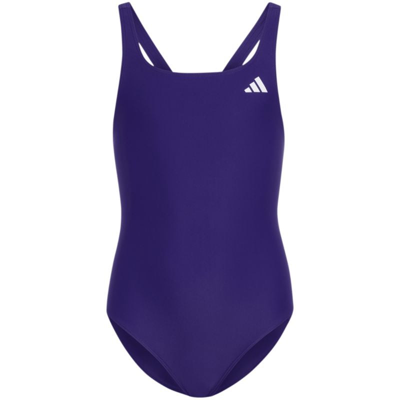 Adidas V-back purple kids' swimsuit KS2955