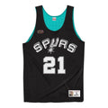 Men's Mitchell & Ness Reversible Tank Top San Antonio Spurs Tim Duncan Mitchell & Ness