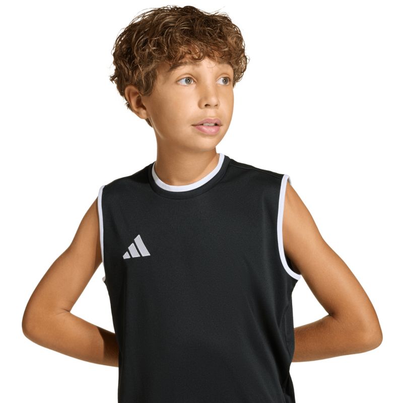 adidas Entrada 26 Sleeveless Jersey Kids' Black KB3933