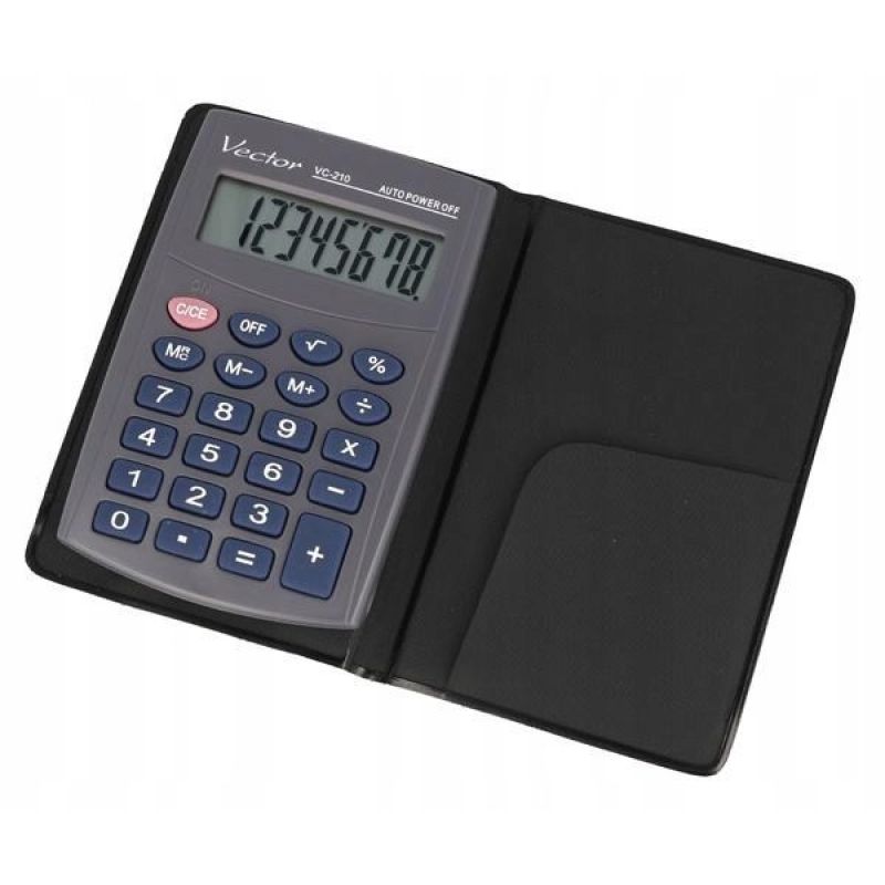 Vector KAV VC-210III Pocket Calculator, 8-digit, 64x98.5mm, gray In preparation Your Sports Performance