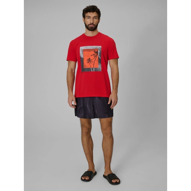 Men's regular printed T-shirt 4F 4FWSS26TTSHM3034-62S 4f