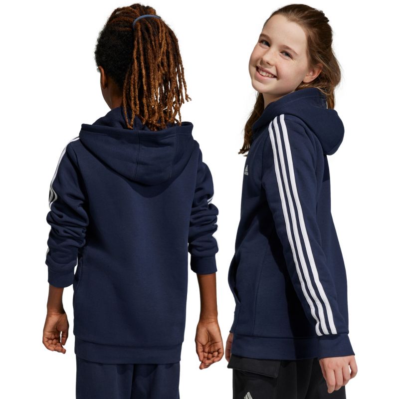 adidas Essentials 3-Stripes Fleece Full-Zip Hoodie Jr IC0600 Clothing/Lifestyle Adidas