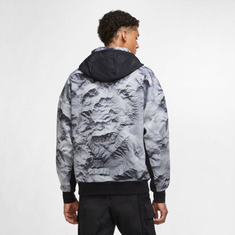 Air Jordan 23 Engineered Printed Hoodie Gray - CU9148-100 Odzież/Odzież na co dzień Your Sports Performance