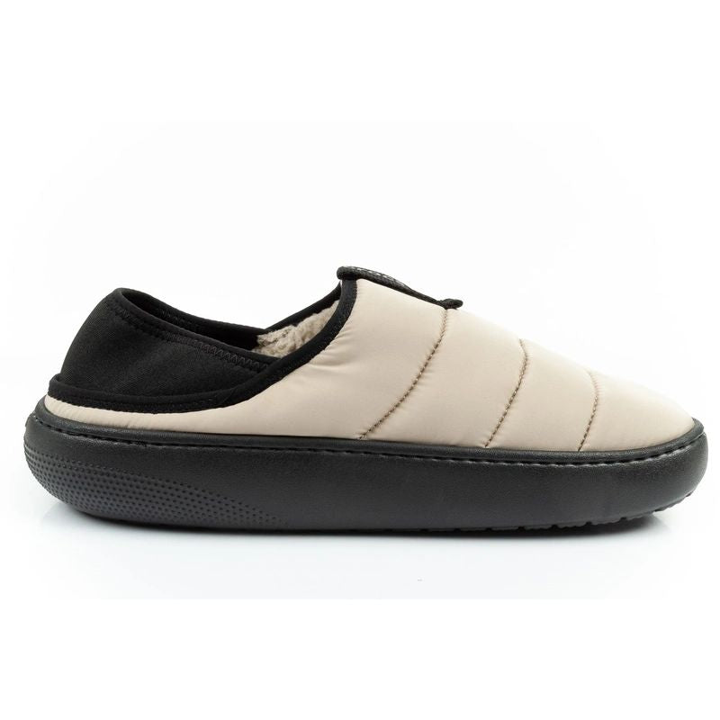 Crocs men's shoes slippers Classic Puff Moc slippers beige insulated Crocs