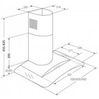AKPO WK-4 LARGO ECO 50 BLACK chimney hood AGD - Produkty/Okapy kuchenne Your Sports Performance