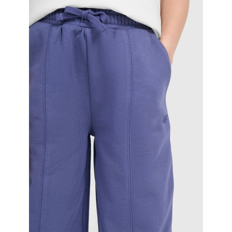 Girls' wide-leg sweatpants 4F 4FJRAW25TTROF1598-33S 4f