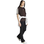 Women's adidas Essentials 3-Stripes Boyfriend T-shirt Dark Brown KX0794
