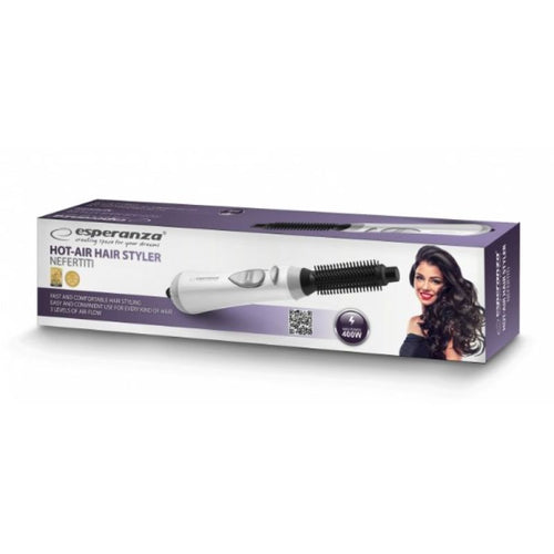 Esperanza Nefertiti EBL001W hair dryer-curler (400W; white) AGD - Produkty/Lokówko-suszarki do włosów Your Sports Performance