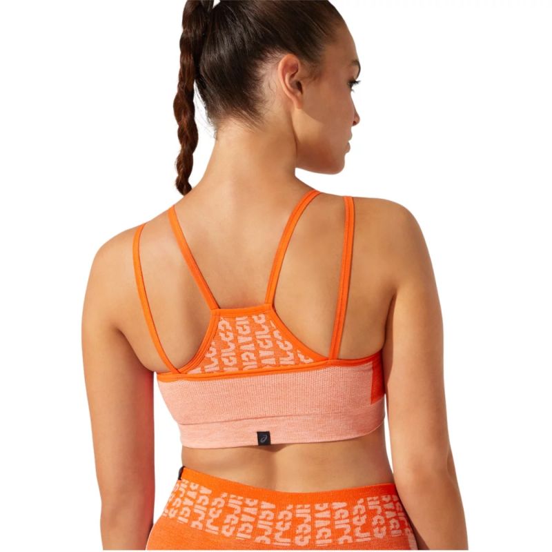 Sports bra Asics Cropped Logo Seamless Bra W 2032B791-800 Clothing/Training Asics