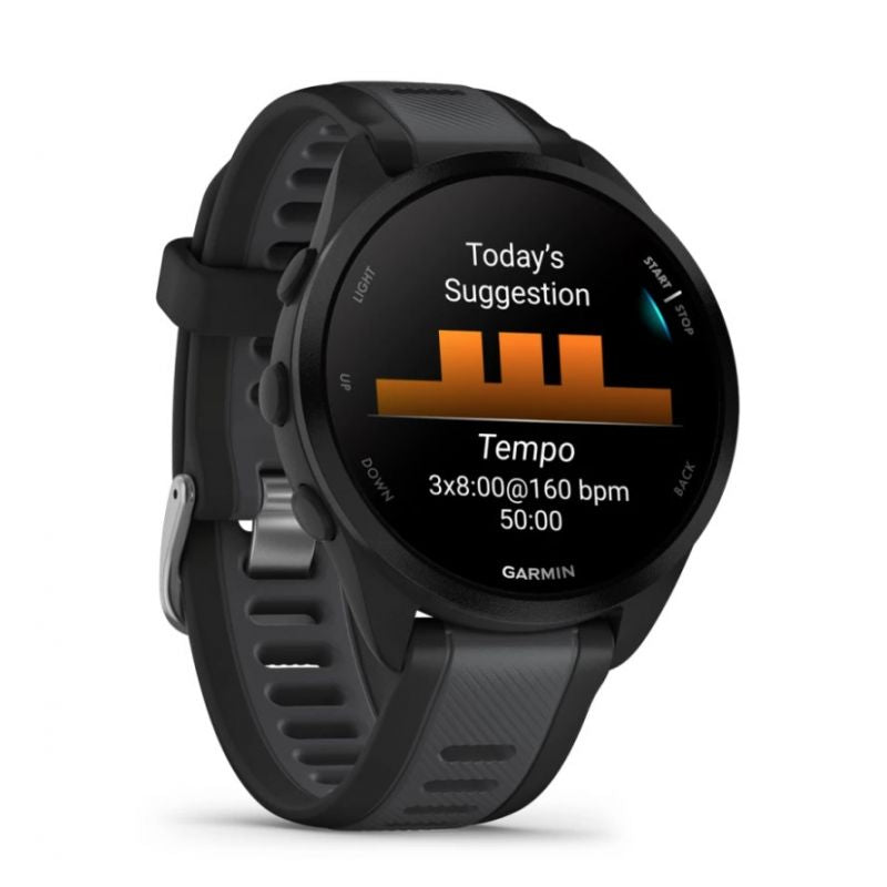 Garmin Forerunner 165 Black / Slate Gray Watch 43 mm 010-02863-20 Akcesoria sportowe i turystyczne/Zegarki sportowe Your Sports Performance