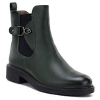 Women's ankle boots, insulated, green, M.Daszyński SA252-7