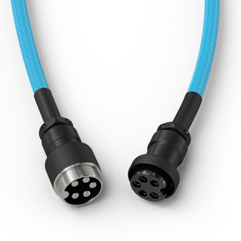 Glorious Gaming GLO-KB-ACC-CBL-COIL-EBLU Keyboard/Mouse Cable Light Blue 1.4m Kable i adaptery/Kable USB Your Sports Performance