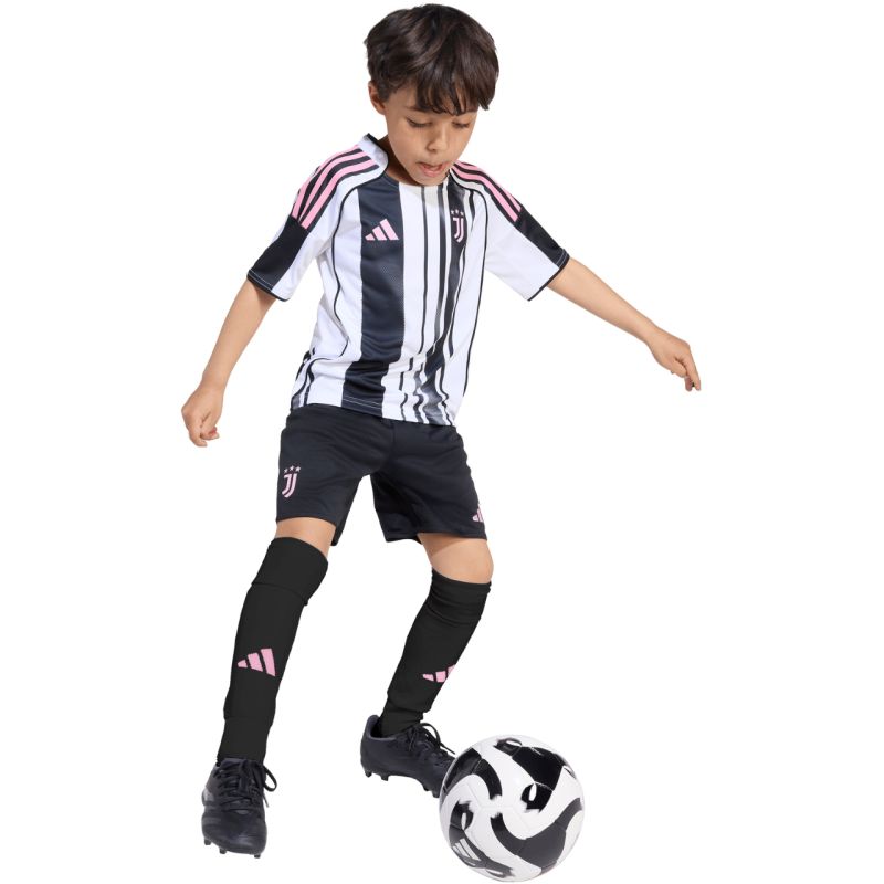 adidas Juventus 25/26 Home Kids' Kit White and Black JN5220 adidas